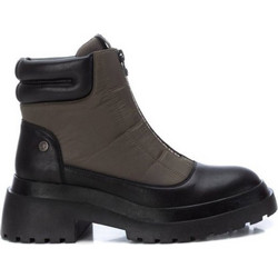 Xti Γυναικεία Μποτάκια Biker Suede Χακί με Χοντρό Χαμηλό Τακούνι 140047
