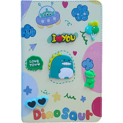 Θήκη Smartcase Flip Cover Stand Dinosaur με Υποδοχή για Γραφίδα για Samsung Galaxy Tab A9 8.7" πολύχρωμη (OEM)