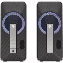 Genesis Helium 100BT Ασύρματα Ηχεία Υπολογιστή 2.0 10W με Bluetooth & RGB Φωτισμό Black