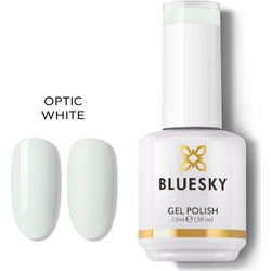 Bluesky UV Gel Polish Optic White Ημιμόνιμο Βερνίκι Νυχιών 15ml
