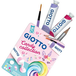 GIOTTO ΤΕΜΠΕΡΑ 7 ΧΡΩΜΑΤΑ 21ml ΜΕ ΜΟΛΥΒΙ & ΠΙΝΕΛΟ CANDY