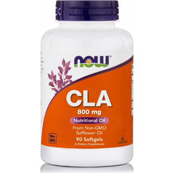 Now Foods CLA Συμπλήρωμα Διατροφής 800mg 90 Μαλακές Κάψουλες