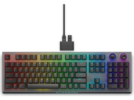 Dell AW920K Ασύρματο Μηχανικό Gaming Πληκτρολόγιο με Cherry MX Red Διακόπτες RGB Dark Side Of The Moon