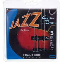 Thomastik-Infeld JF345 Jazz Flatwound Χορδές Ηλεκτρικού Μπάσου 43-136 Σετ