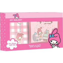 Πορτοφόλι με μπρελόκ σετ δώρου 20x12cm My Melody Διακάκης