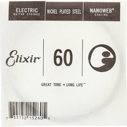 Elixir Strings Nanoweb Χορδή Ηλεκτρικής Κιθάρας Nickel Plated Steel 60"
