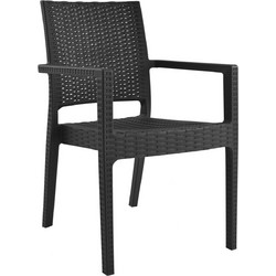 HomeMarkt Καρέκλα Κήπου Πλαστική Γκρι HM5134.01