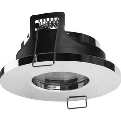 Φωτιστικό Κουζίνας Σποτ Χωνευτό Feu 1xGU10 Max 8W IP65 Αλουμίνιο Χρώμιο