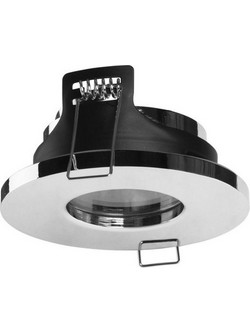 Φωτιστικό Κουζίνας Σποτ Χωνευτό Feu 1xGU10 Max 8W IP65 Αλουμίνιο Χρώμιο