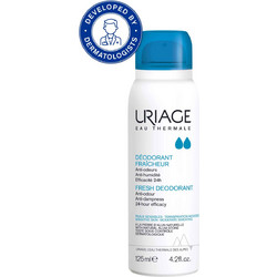 Uriage Fraicheur Αποσμητικό Spray 24h Χωρίς Αλουμίνιο 125ml