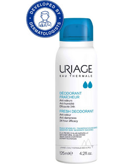 Uriage Fraicheur Αποσμητικό Spray 24h Χωρίς Αλουμίνιο 125ml
