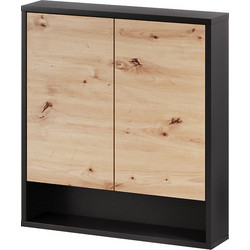 PoliHome Timber Κρεμαστό Ντουλάπι Μπάνιου Ξύλινο 162867059