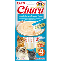 Inaba Ciao Churu Cat Tuna & Seafood 4x14gr