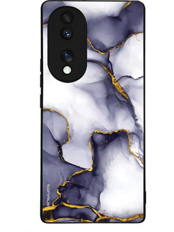 Sonique Marble Series Θήκη (Honor 70 5G) Μωβ Γκρι