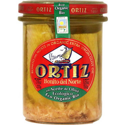 Λευκός Τόνος σε Έξτρα Παρθένο Ελαιόλαδο Ortiz White Tuna In Organic Extra Virgin Olive Oil 220g