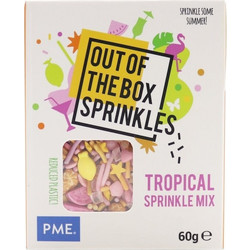Διακοσμητικά Ζαχαροπλαστικής Τροπικό PME Out Of The Box Tropical Sprinkle Mix 60g
