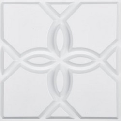 VEVOR Πάνελ Τοίχου 3D 33-Τεμαχίων 11.81x11.81'' PVC 32 Τ.Π. Κάλυψη Λευκό Floral PVC3DQBXDYSJ05PSDV0