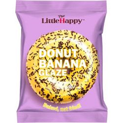 Τhe Little Happy Donut Banana Glaze Ατομικό Γλυκό Σνακ, 50g