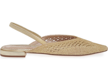 Γυναικείο Slingback Σε Χρώμα Χρυσό Πλεκτό KALISTA M5261 ORO