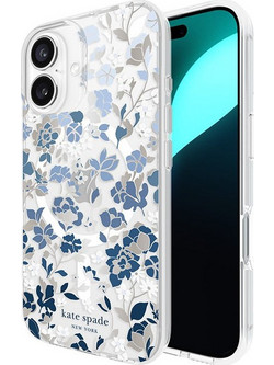 Kate Spade New York Protective Gems Magsafe - Case For Iphone 16 (Flowerbed Blue) - (KS054338)