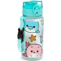 Puckator Adoramals Sealife Παιδικό Μπουκάλι Πλαστικό BPA Free με Καλαμάκι Γαλάζιο 350ml