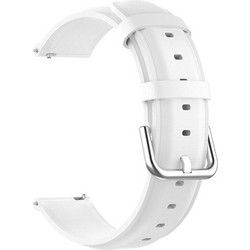 Techsuit Watchband W007 Λουράκι Δερμάτινο White (Universal 22mm)