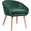 HomeMarkt Πολυθρόνα Βελούδινη Πράσινη Ellie HM8391.03