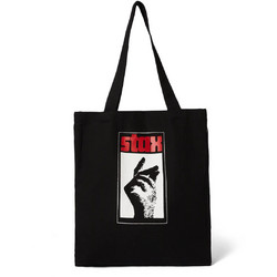 Huf x Stax Tote Unisex Τσάντα Cotton Canvas - Black AC01039-BLACK