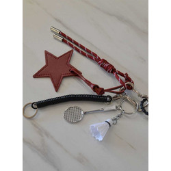 ALMA LIBRE Bag Charms BADMINTON - BLACK