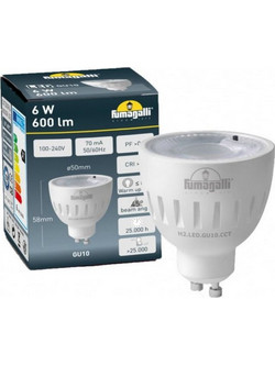 ΛΑΜΠΑ LED GU10 6W 2700K-4000K 600Lm -30+80oC H2.LED.GU10.CCT FUMAGALLI
