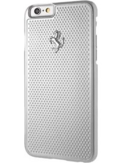 Ferrari Perforated Aluminum case for iPhone 6 / 6S - silver - (FER000194-0)