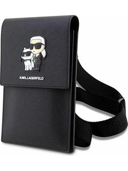 Karl Lagerfeld Handbag Klwbsakcpmk black/Black Saffiano Karl & Choupette - (KF001645-0)