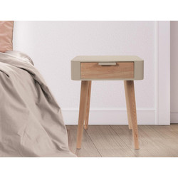 Κομοδίνο Home Deco Factory με διαστάσεις 35x40x48cm - Taupe HD7334