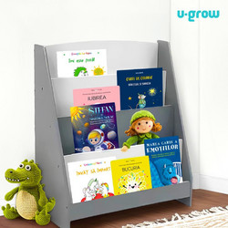U-Grow UGRD-6933 Βιβλιοθήκη Δαπέδου Ξύλινη Γκρι 61x30x70cm