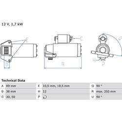 Bosch Μίζα - 0 986 025 830