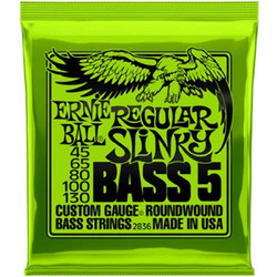 Ernie Ball 2836 Σετ 5 Χορδές Ηλεκτρικού Μπάσου Nickel Plated Steel 45-130" Normal Tension