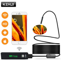Kerui Αδιάβροχη ενδοσκοπική κάμερα με Wifi 3.5m για Android και iOS 992025 (Μαλακό καλώδιο)