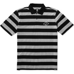 ETNIES KO POLO T-SHIRT BLACK CHARCOAL