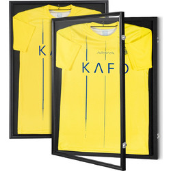 Θήκη VEVOR 2PCs Jersey Frame Display, 23,3x31,2x1,5 ίντσες, Μεγάλο Sport Jersey Shadow Box με 98% προστασία από την υπεριώδη ακτινοβολία για PC και κρεμάστρες, για μπάσκετ μπάσκετ μπάσκετ ποδοσφαίρου