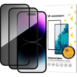 Wozinsky Privacy Tempered Glass 2-pack (iPhone 17 Pro Max)