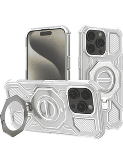 Techsuit - Carbon Shield Pro - Iphone 15 Pro - White Transparent