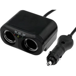 Αντάπτορας αναπτήρα αυτοκινήτου 2 εξόδων 12V 10A 1m A13-75A24B1
