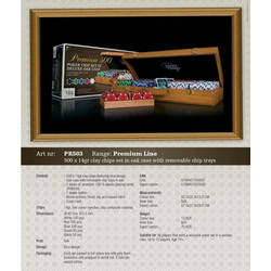 Poker Range Chip Set 500 x 14gr. Clay Wooden