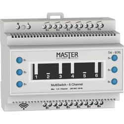 Smart Διακόπτης ράγας 230V/6x8A (Wi-Fi) SW-6CHL