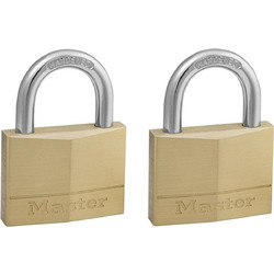 MasterLock ΣΕΤ 2 λουκέτα μπρούτζινα 50mm με ίδιο κλειδί