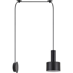 Home Lighting Κρεμαστό Φωτιστικό Οροφής Μονόφωτο Μαύρο SE21-BL-4-NM1W-MS1 77-8815