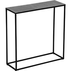 Κονσόλα Anisha 2680189 80x27x80cm Silver Μέταλλο