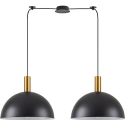 Home Lighting Κρεμαστό Φωτιστικό Οροφής Δίφωτο E27 Χρυσό SE21-GM-4-BL2-MS40 77-8591