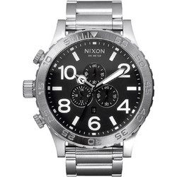 Nixon 51-30 Ανδρικό Ρολόι Χρονογράφος με Ασημί Μεταλλικό Μπρασελέ A083-000-00