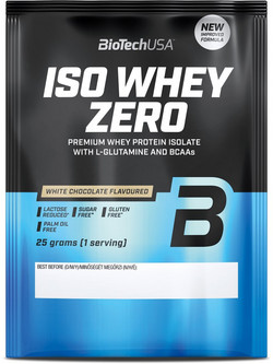 Biotech USA ISO Whey Zero White Chocolate Πρωτεΐνη Ορού Γάλακτος Γράμμωσης Χωρίς Λακτόζη & Γλουτένη 25gr